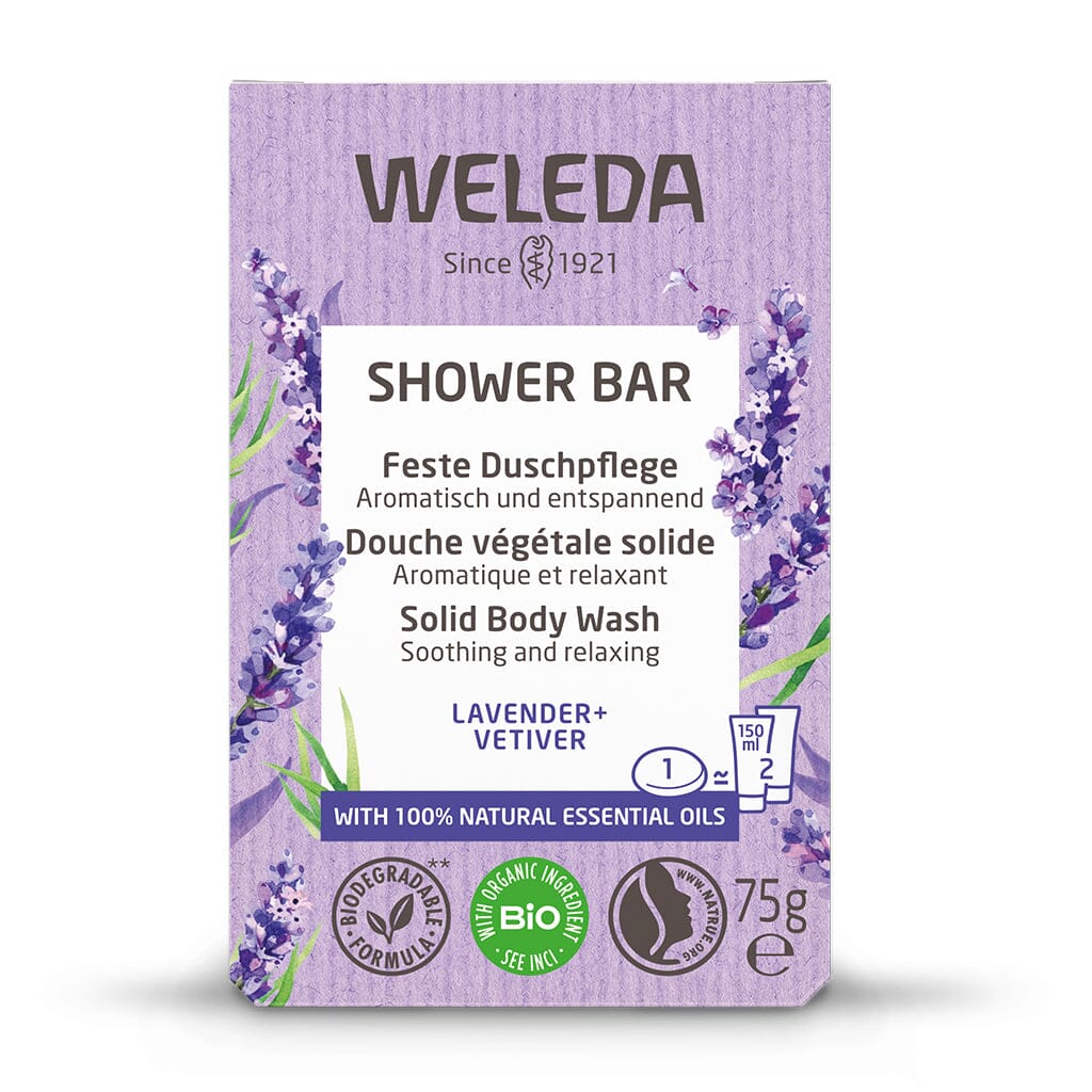 Weleda Shower Bar Solid Body Wash Lavender & Vetiver 75g Weleda 