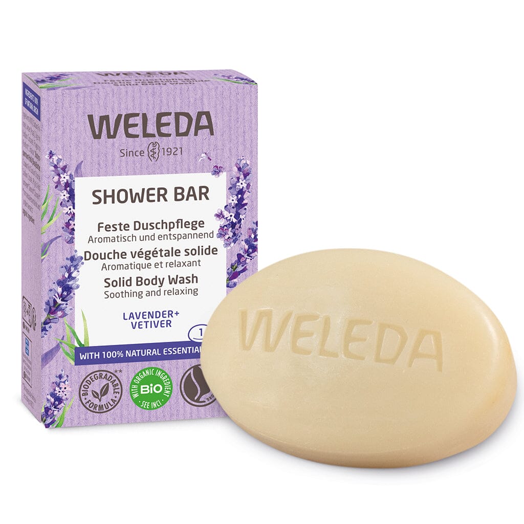 Weleda Shower Bar Solid Body Wash Lavender & Vetiver 75g Weleda 