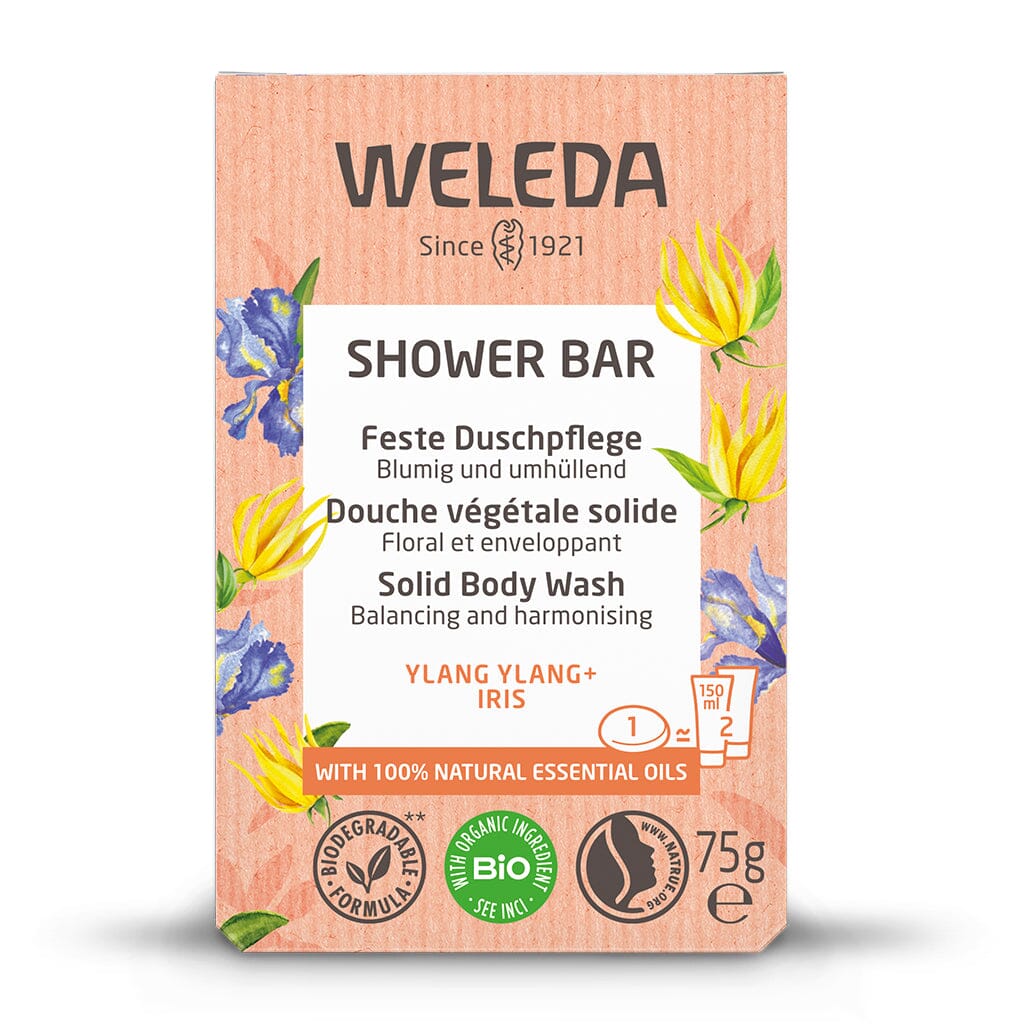 Weleda Shower Bar Solid Body Wash Ylang Ylang & Iris 75g Weleda 