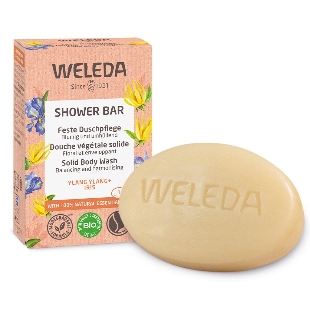 Weleda Shower Bar Solid Body Wash Ylang Ylang & Iris 75g Weleda 